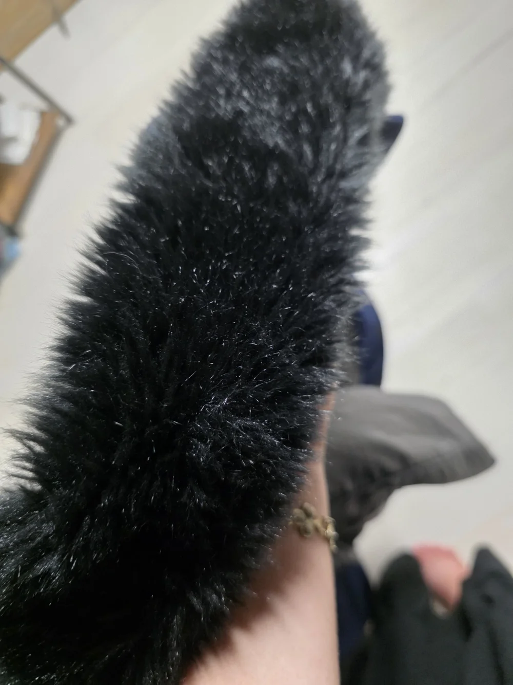 Girls' Size 6 Navy Jessica Simpson Coat with Faux Fur Collar